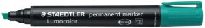 Marker permanentny zielony ścięty Staedtler 350