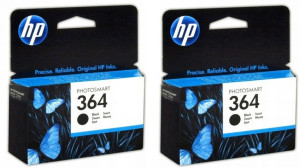 2x Tusz oryginalny HP 364 CB316EE czarny