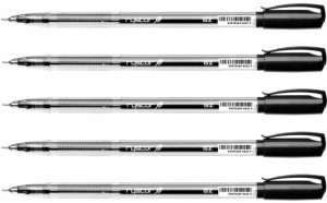 Długopis Rystor GZ-031 0.5mm CZARNY żelowy x 5 szt