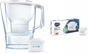 Dzbanek Brita Aluna 2,4L biały + 4 wkłady Brita