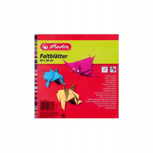 PAPIER DO ORIGAMI HERLITZ 20X20cm dwustronny 100k.