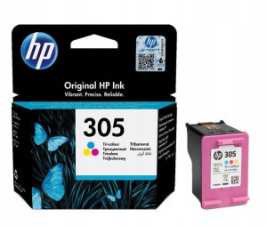 Oryginalny kolorowy tusz atrament HP 305 | 3YM60AE
