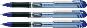 Cienkopis żelowy niebieski Pentel Energel 0,5mm x3