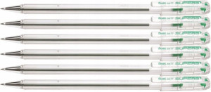 Długopis Pentel Superb końc 0,7mm BK77 ZIELONY x6