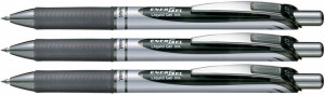 Pióro Kulkowe 0,7mm PENTEL BL77 CZARNY x 3 sztuki