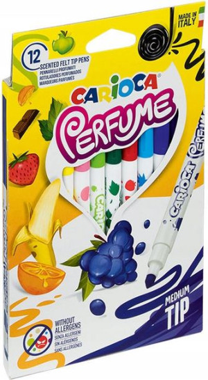 Pisaki zapachowe Carioca Xplosion 12szt kolorów