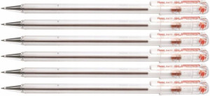 Długopis CZERWONY automatyczny Pentel Superb x 6