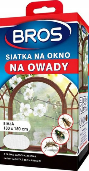 Siatka na okno Bros 130x150cm biały