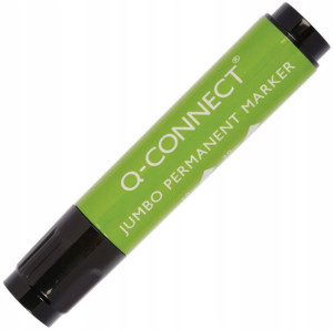 Marker permanentny Q-Connect Jumbo ścięta czarny