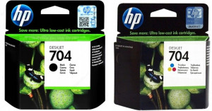 Zestaw Tuszy Hp 704 Czarny + Kolor Oryginalne