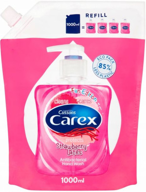 Mydło w płynie Carex Strawberry truskawkowy 1l
