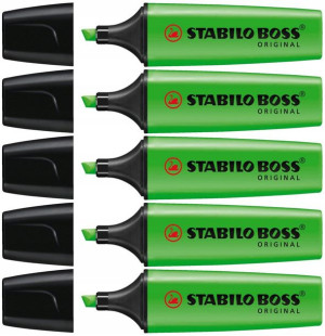 Zakreślacz STABILO Boss Original 70/33 ZIELONY x 5