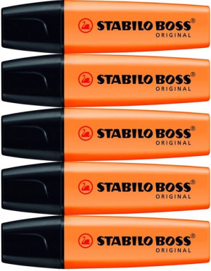 Zakreślacze STABILO Boss POMARAŃCZOWE 2-5mm ZESTAW