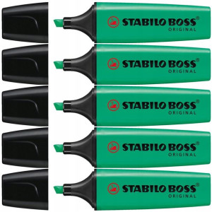 Zakreślacze STABILO Boss TURKUSOWY 2-5mm ZESTAW