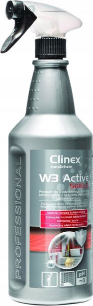 CLINEX W3 ACTIVE SHIELD mycie kabin prysznicowych