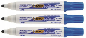 MARKER do tablic suchościeralnych BIC NIEBIESKI x3