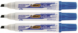MARKER do tablic suchościeralnych BIC NIEBIESKI x3