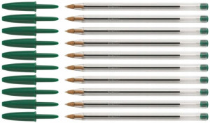 Długopis BIC Cristal 0.4 mm ZIELONY x 10 sztuk