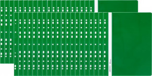 100x skoroszyt plastikowy oczkowy twardy A4 PVC