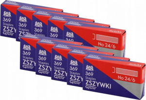 Zszywki 24/6 Grand 10000 szt., ocynkowane, cynkowe