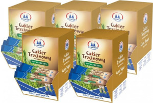 Cukier Trzcinowy DryDemerara w saszetkach 1000x5g