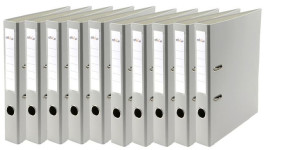 Zestaw 10x Sztuk Segregator A4 z Dźwignią Szary