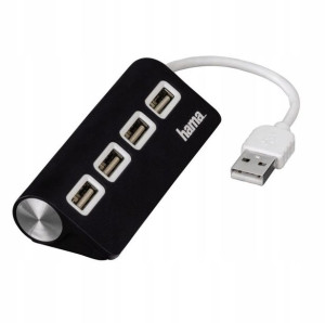 Hub USB pasywny Hama 12177 4x USB 2.0 480 Mbit/s