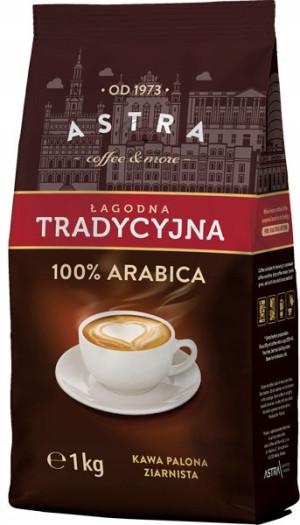 Kawa Ziarnista Astra Łagodna Tradycyjna 1kg