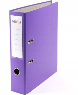 Segregator Office A4 75 Mm Z Okuciem Fioletowy