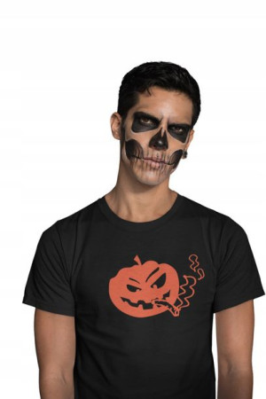 Koszulka Na Halloween Horror Dynia Z Blantem