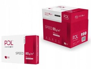 Zestaw 5x papier ksero Polspeed A4 80g/m2 500 ark