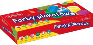 Farby plakatowe Herlitz 12 kolorów