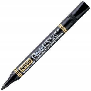 Marker Permanentny Pentel N850 Okrągły Czarny