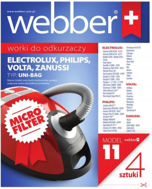 Worki do odkurzacza Webber 11 Uni-bagM 4 szt beż