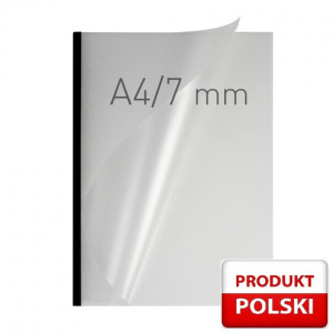 Okładka kanałowa A4 7mm do 60 kartek czarny