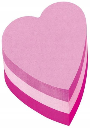 Notes samoprzylepny Post-it serce 225 karteczek