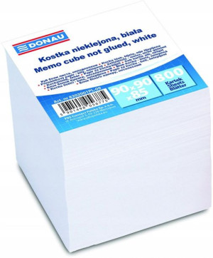 Kostka do notowania nieklejona 90x90x90mm 800kart