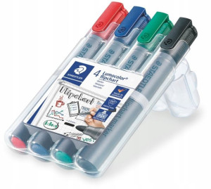 Marker do flipchartów Staedtler Lumocolor 2mm 4szt