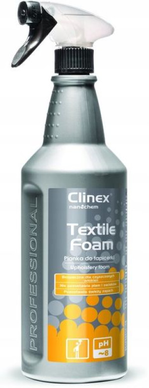 Płyn do tapicerki Clinex Textile w piance 1l
