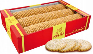 Herbatniki Delicpol z cukrem 2.5kg