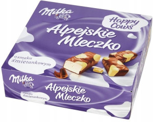 Bombonierka Alpejskie mleczko Milka łaciate 330g