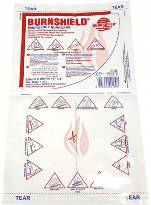 Opatrunek hydrożelowy oparzenia Burnshield 20x20cm