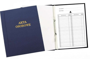 Teczka do akt osobowych A4 ABCD granatowy