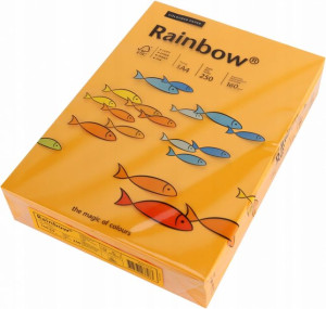 Papier ksero Rainbow A4 160g 250ark pomarańczowy