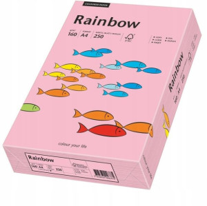 Papier ksero Rainbow Papyrus A4 160g 250ark różowy