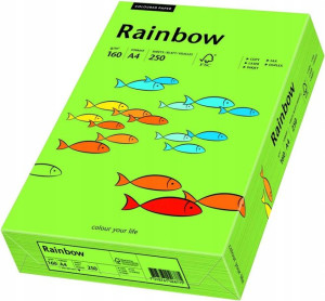 Papier ksero Rainbow A4 160g 250 ark zielony