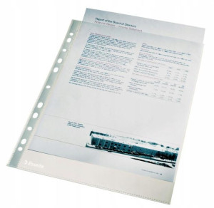 Koszulki krystaliczne Esselte A4 105µm 100szt
