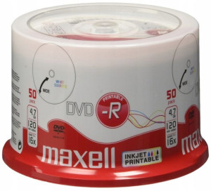 Płyta DVD-R do nadruku do jednok zapisu 4.7 GB 50