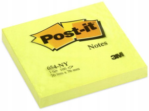 Notes samoprzylepny Post-it 76x76mm 100k żółty