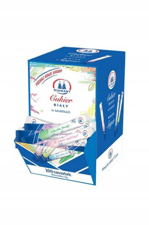 Cukier biały Diamant w saszetkach 200 sztuk x 5g